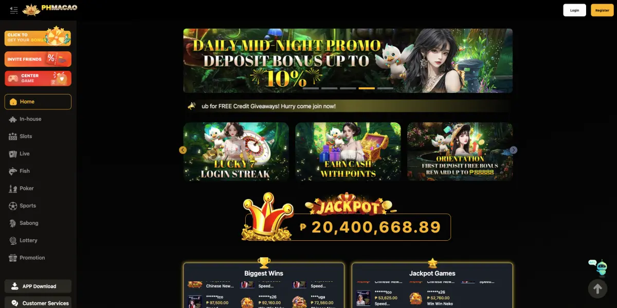 Phmacao casino online